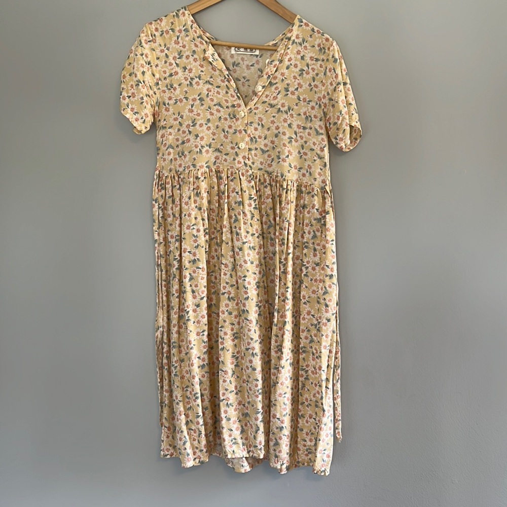 Vintage Summer Floral Dress